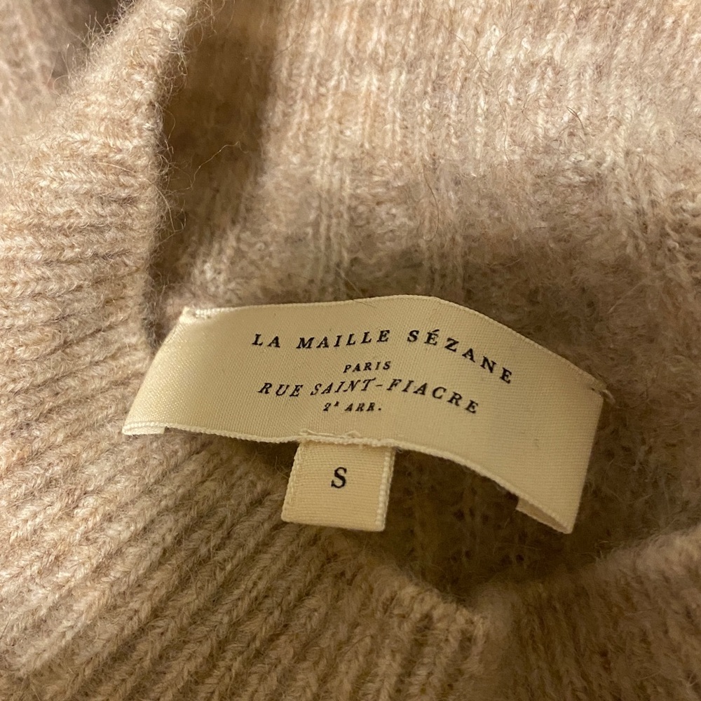 Sezane Otis Jumper S Mottled Beige - Picture 4 of 6